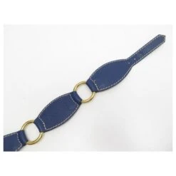 CEINTURE YVES SAINT LAURENT TAILLE 70 EN CUIR GRAINE BLEU & ANNEAUX BELT -Yves Saint Laurent 311843 3
