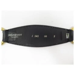 CEINTURE YVES SAINT LAURENT TAILLE 70 EN CUIR GRAINE BLEU & ANNEAUX BELT -Yves Saint Laurent 311843 7