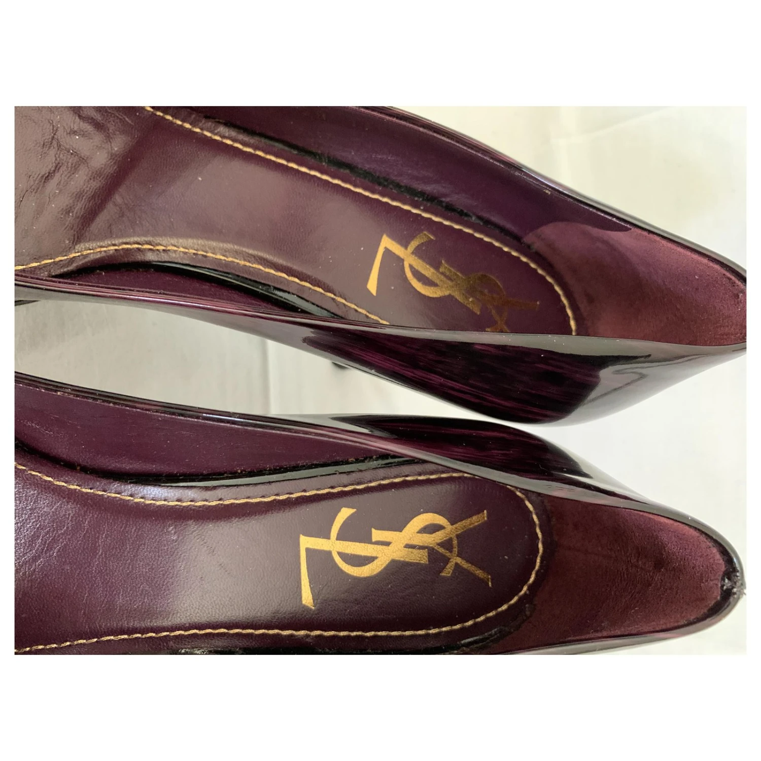 Yves Saint Laurent Escarpins Vernis Peints Multicolore 7 Yves Saint Laurent Escarpins Vernis Peints Multicolore – Image 5