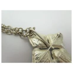 VINTAGE COLLIER YVES SAINT LAURENT BROCHE PIERRE BLEUE GOOSSENS BROOCH NECKLACE Argenté -Yves Saint Laurent 328930 8