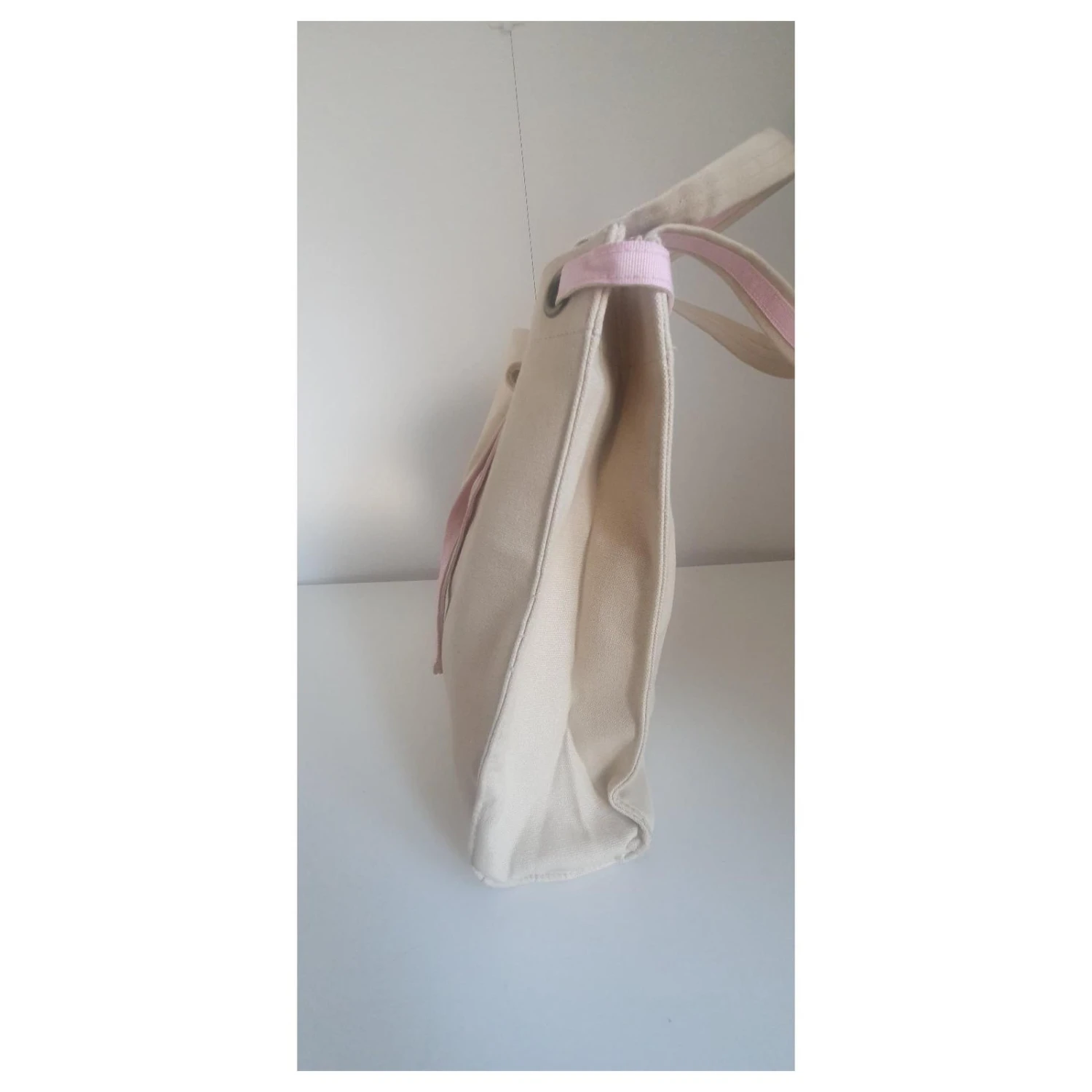 Sac à Main En Tissu YVES SAINT LAURENT Crème 8 Sac à Main En Tissu YVES SAINT LAURENT Crème – Image 6