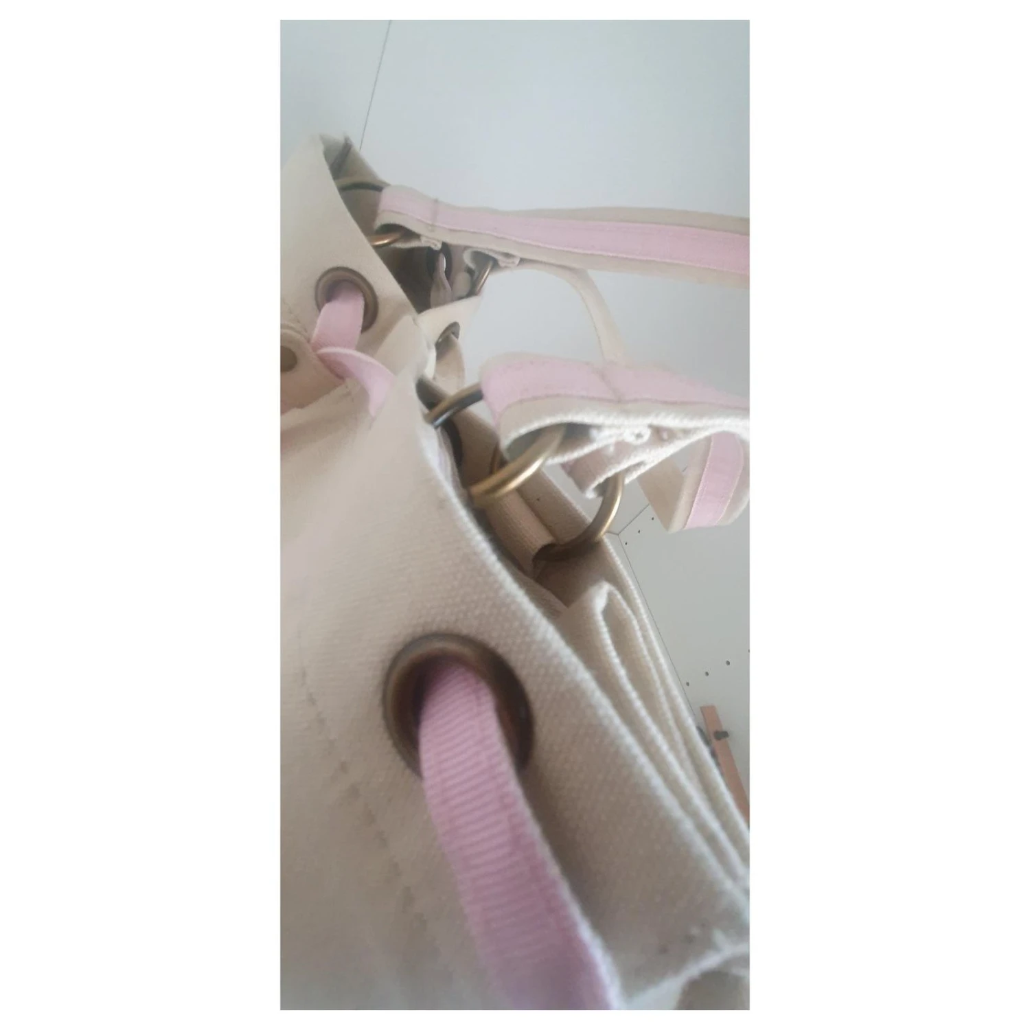 Sac à Main En Tissu YVES SAINT LAURENT Crème 9 Sac à Main En Tissu YVES SAINT LAURENT Crème – Image 7