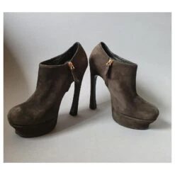 Yves Saint Laurent Talons Vert Foncé -Yves Saint Laurent 333661 4