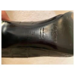 Yves Saint Laurent Escarpins En Cuir Imprimé Vintage Noir 17 Yves Saint Laurent Escarpins En Cuir Imprimé Vintage Noir -Yves Saint Laurent 342566 6