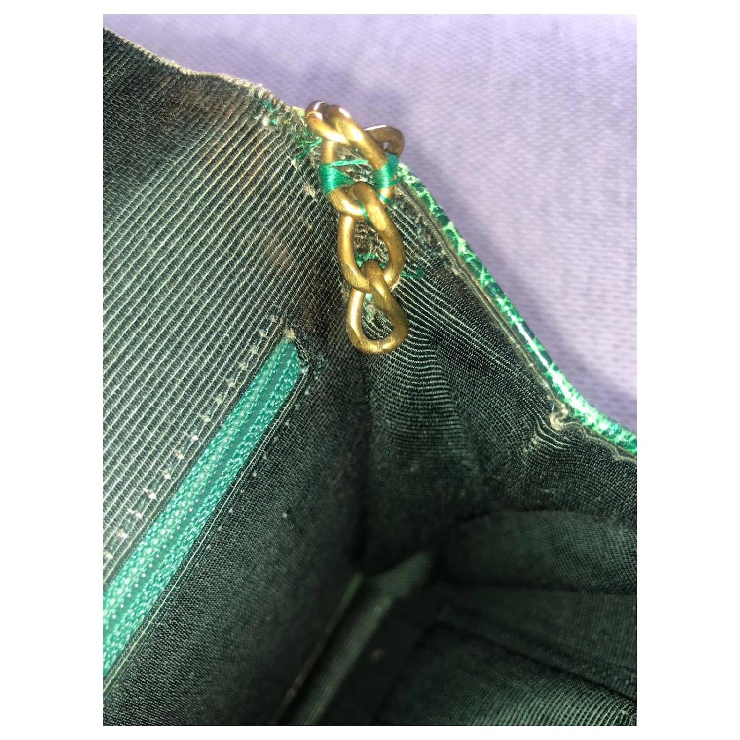 Jamie Yves Saint Laurent Pochettes Vert Foncé 11 Jamie Yves Saint Laurent Pochettes Vert Foncé – Image 9