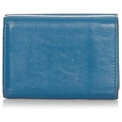 Yves Saint Laurent Portefeuille à Deux Volets En Relief YSL Blue Star Bleu 14 Yves Saint Laurent Portefeuille à Deux Volets En Relief YSL Blue Star Bleu -Yves Saint Laurent 356534 3