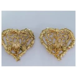 Yves Saint Laurent Boucles D'oreilles Clip Arty Doré -Yves Saint Laurent 362278 7
