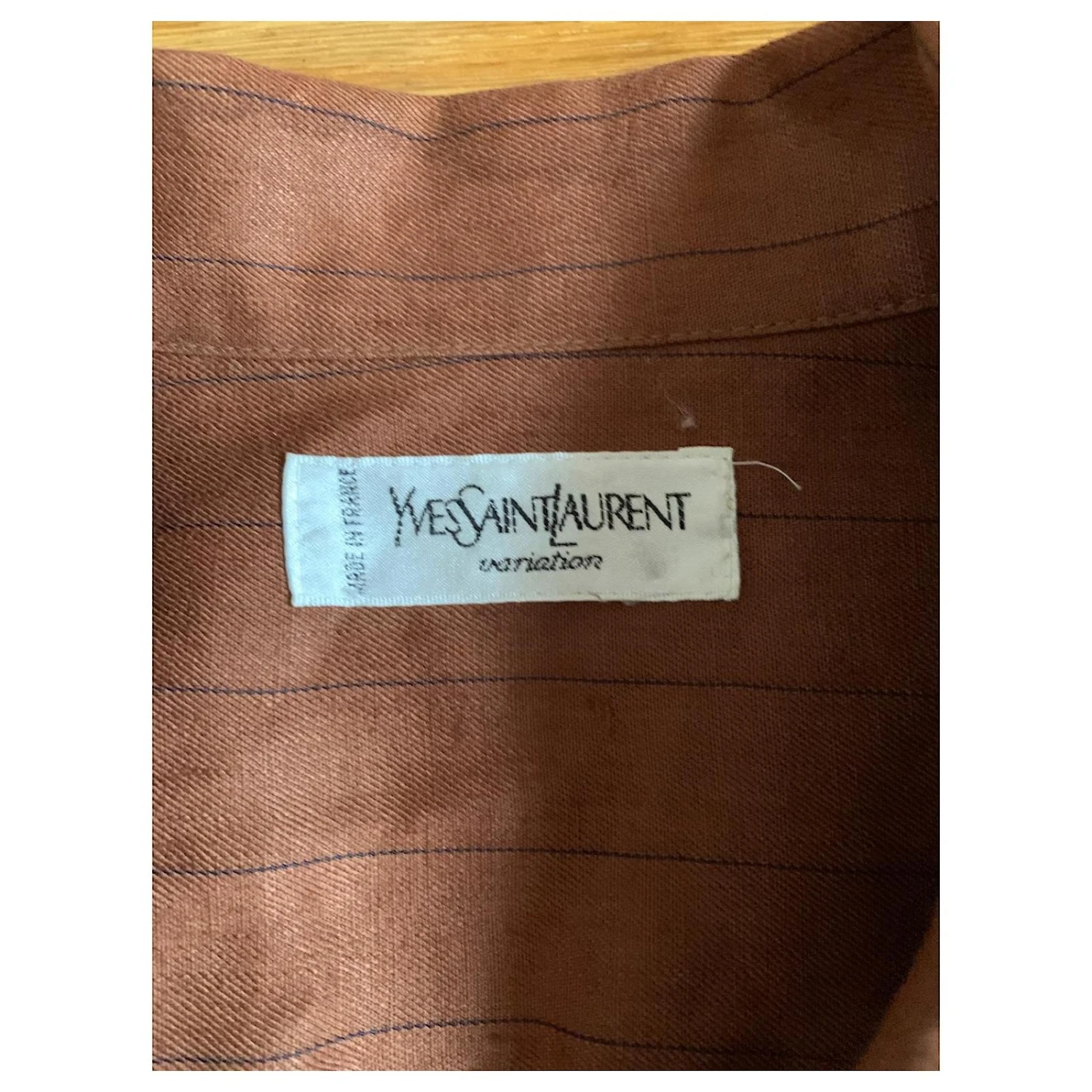 Veste Vintage Yves Saint Laurent Marron 7 Veste Vintage Yves Saint Laurent Marron – Image 5