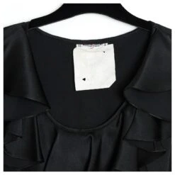 Yves Saint Laurent BLACK SILK YSL FR38 PRISTINE Noir -Yves Saint Laurent 368947 3