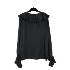 Yves Saint Laurent BLACK SILK YSL FR38 PRISTINE Noir -Yves Saint Laurent 368947 4