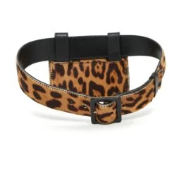 Downtown Yves Saint Laurent PANTHER CLUTCH ON BELT T75/80 Imprimé Léopard -Yves Saint Laurent 373438 3