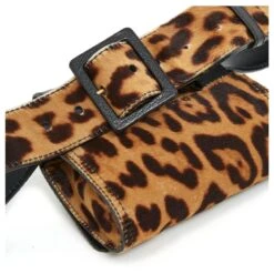 Downtown Yves Saint Laurent PANTHER CLUTCH ON BELT T75/80 Imprimé Léopard -Yves Saint Laurent 373438 4
