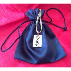 Yves Saint Laurent PENDENTIF PLAQUE FORÇAT Doré -Yves Saint Laurent 37909 7