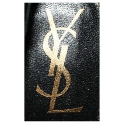 Yves Saint Laurent Escarpins à Bout Rond En Cuir Texturé Noir -Yves Saint Laurent 383618 9