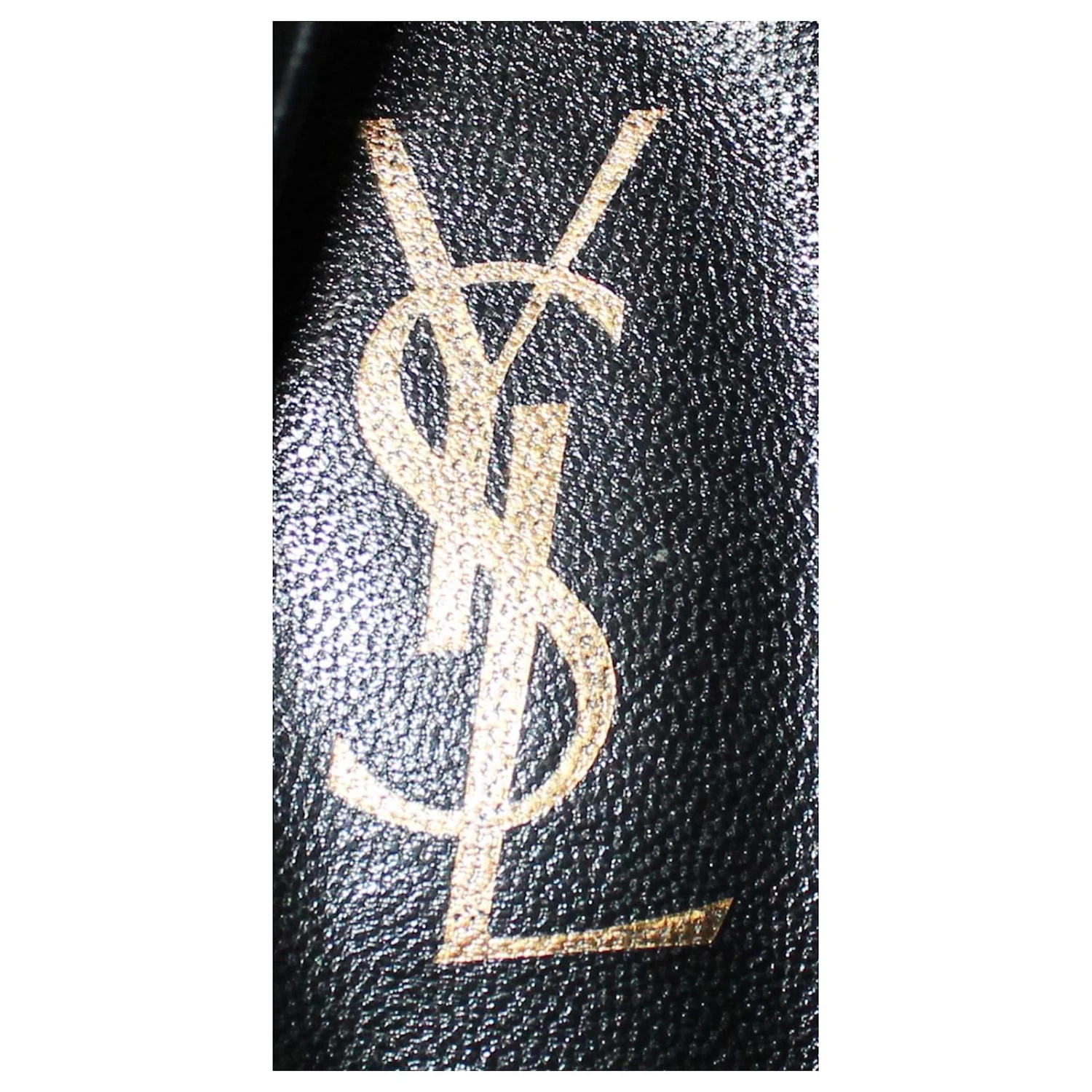 Yves Saint Laurent Escarpins En Cuir Noir à Talons En Bois 7 Yves Saint Laurent Escarpins En Cuir Noir à Talons En Bois – Image 6