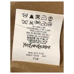 Yves Saint Laurent Veste Beige -Yves Saint Laurent 388473 5