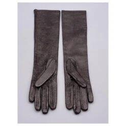 Gants Yves Saint Laurent Cuir Argenté Taille 7,5 -Yves Saint Laurent 397302 4