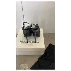 Yves Saint Laurent Escarpins YSL TribToo Rive Gauche Verni Noir 13 Yves Saint Laurent Escarpins YSL TribToo Rive Gauche Verni Noir -Yves Saint Laurent 401083 5