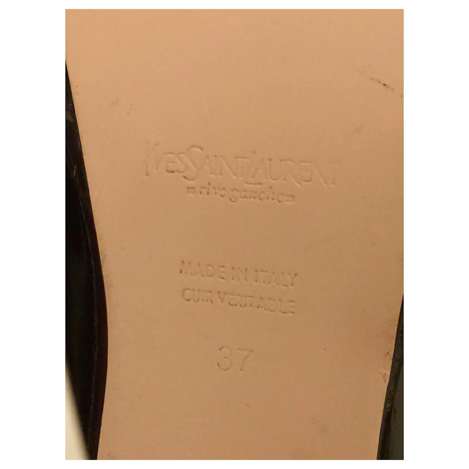 Yves Saint Laurent Hommage Mary Janes En Vernis Noir Blanc 6 Yves Saint Laurent Hommage Mary Janes En Vernis Noir Blanc – Image 4