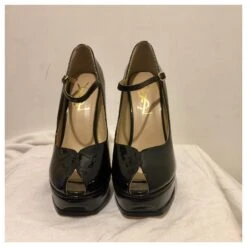 Yves Saint Laurent Hommage Mary Janes En Vernis Noir Blanc 16 Yves Saint Laurent Hommage Mary Janes En Vernis Noir Blanc -Yves Saint Laurent 402532 5