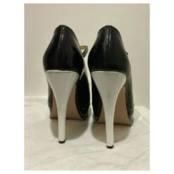 Yves Saint Laurent Hommage Mary Janes En Vernis Noir Blanc 18 Yves Saint Laurent Hommage Mary Janes En Vernis Noir Blanc -Yves Saint Laurent 402532 7