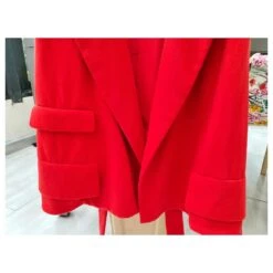 Yves Saint Laurent Veste Sans Manche En Cachemire YsL Rouge -Yves Saint Laurent 404469 6