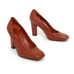 Yves Saint Laurent OSTRICH BRICK FR37 Caramel 9 Yves Saint Laurent OSTRICH BRICK FR37 Caramel -Yves Saint Laurent 407061 3