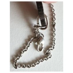 Yves Saint Laurent Bracelet Adjustable Cœur Argent 925 Et Bois Marron Argenté -Yves Saint Laurent 411737 3