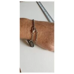 Yves Saint Laurent Bracelet Adjustable Cœur Argent 925 Et Nacre Argenté -Yves Saint Laurent 411743 5