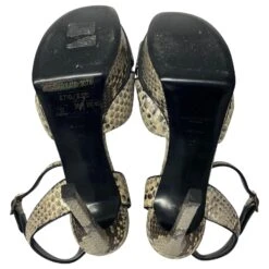 Yves Saint Laurent Sandales à Plateforme Tribute Effet Peau De Serpent Saint Laurent En Cuir Multicolore 21 Yves Saint Laurent Sandales à Plateforme Tribute Effet Peau De Serpent Saint Laurent En Cuir Multicolore -Yves Saint Laurent 420765 10