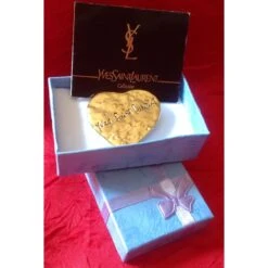 Yves Saint Laurent Broche Et Pendentif Cœur Doré -Yves Saint Laurent 42713 4