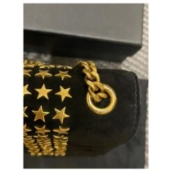 Downtown Yves Saint Laurent Kate Cloutée étoile En Daim Noir -Yves Saint Laurent 439563 4