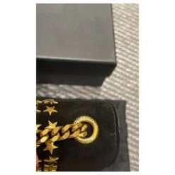 Downtown Yves Saint Laurent Kate Cloutée étoile En Daim Noir -Yves Saint Laurent 439563 5