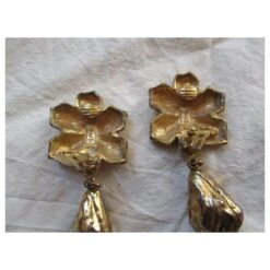 Yves Saint Laurent Clips Dorés, Baroques. -Yves Saint Laurent 443944 4