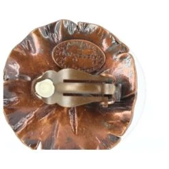 Boucles D'oreilles Feuille Rouge Yves Saint Laurent Cuivre -Yves Saint Laurent 445842 4