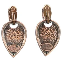 Boucles D'oreilles Yves Saint Laurent Red Palms Cuivre -Yves Saint Laurent 445854 3