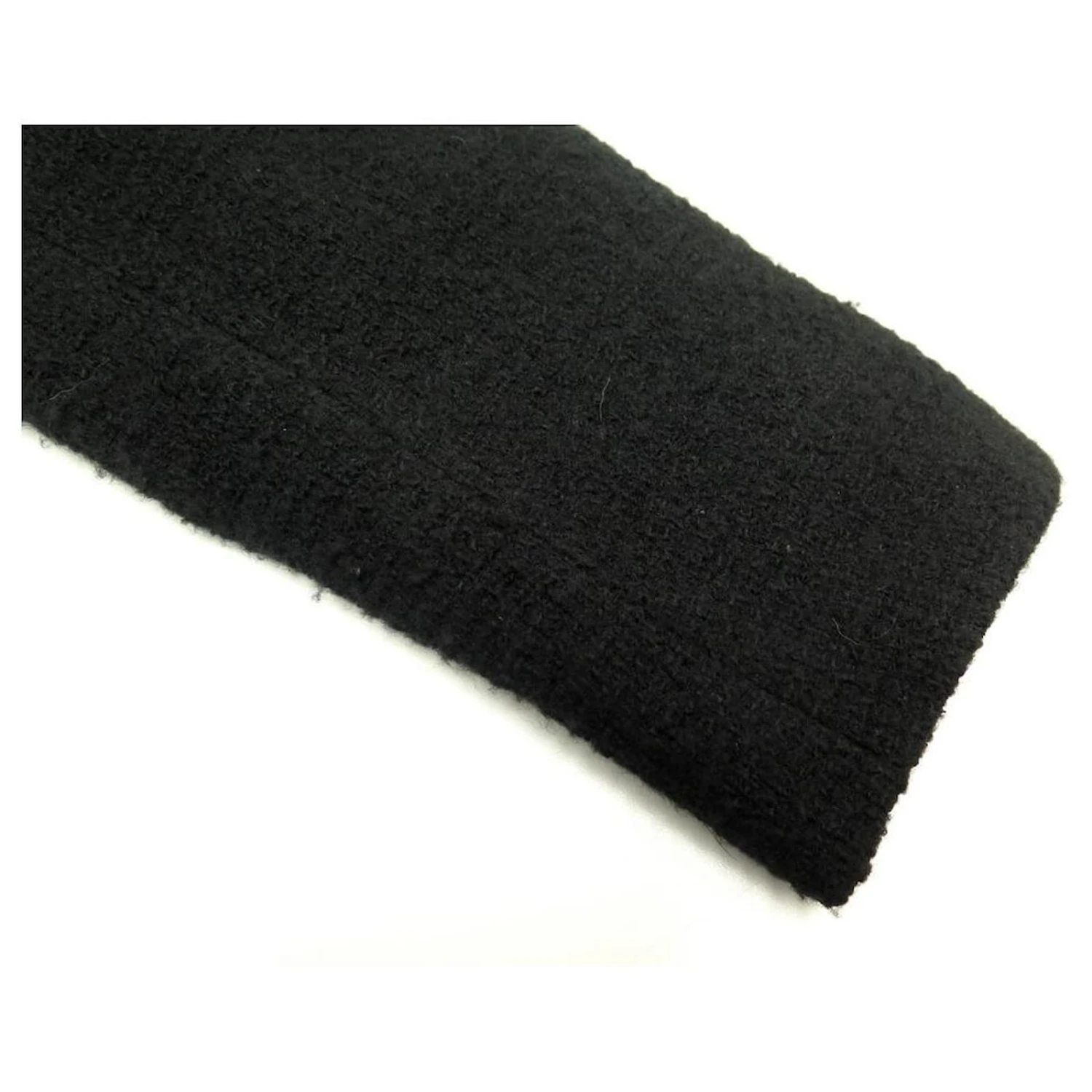 VESTE YVES SAINT LAURENT RIVE GAUCHE 46 XL EN TWEED DE LAINE NOIR BLACK JACKET Beige 10 VESTE YVES SAINT LAURENT RIVE GAUCHE 46 XL EN TWEED DE LAINE NOIR BLACK JACKET Beige – Image 8