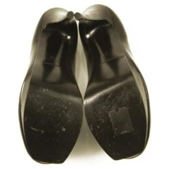 Yves Saint Laurent Escarpins YSL Tribute En Cuir Noir à Bout Rond Et Plateforme 40 14 Yves Saint Laurent Escarpins YSL Tribute En Cuir Noir à Bout Rond Et Plateforme 40 -Yves Saint Laurent 472911 3