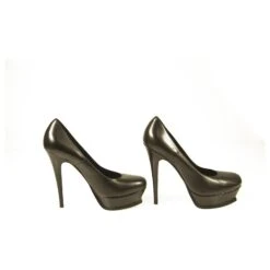 Yves Saint Laurent Escarpins YSL Tribute En Cuir Noir à Bout Rond Et Plateforme 40 16 Yves Saint Laurent Escarpins YSL Tribute En Cuir Noir à Bout Rond Et Plateforme 40 -Yves Saint Laurent 472911 5