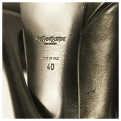 Yves Saint Laurent Escarpins YSL Tribute En Cuir Noir à Bout Rond Et Plateforme 40 19 Yves Saint Laurent Escarpins YSL Tribute En Cuir Noir à Bout Rond Et Plateforme 40 -Yves Saint Laurent 472911 8