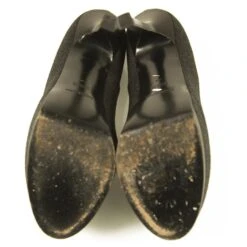 Escarpins Yves Saint Laurent YSL Tribute En Tissu Gris à Bout Rond Et à Plateforme 40 -Yves Saint Laurent 472944 3