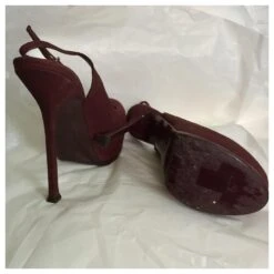 Yves Saint Laurent Escarpins YSL Trip Too Bordeaux/Mauve Rose -Yves Saint Laurent 476202 5