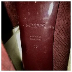 Yves Saint Laurent Escarpins YSL Trip Too Bordeaux/Mauve Rose -Yves Saint Laurent 476202 6