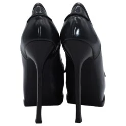 Yves Saint Laurent Escarpins Tribtoo Loafer Platform En Cuir Noir -Yves Saint Laurent 477853 2
