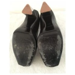 Yves Saint Laurent Talon YSL Tripon Avec Talon Miroir Triangulaire Noir -Yves Saint Laurent 488369 5