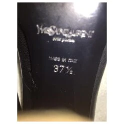 Yves Saint Laurent Talon YSL Tripon Avec Talon Miroir Triangulaire Noir -Yves Saint Laurent 488369 6