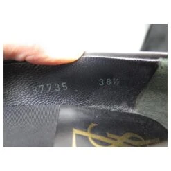 CHAUSSURES YVES SAINT LAURENT 38.5 ESCARPINS A TALONS CUIR ANTHRACITE SHOES Gris Anthracite -Yves Saint Laurent 496798 6