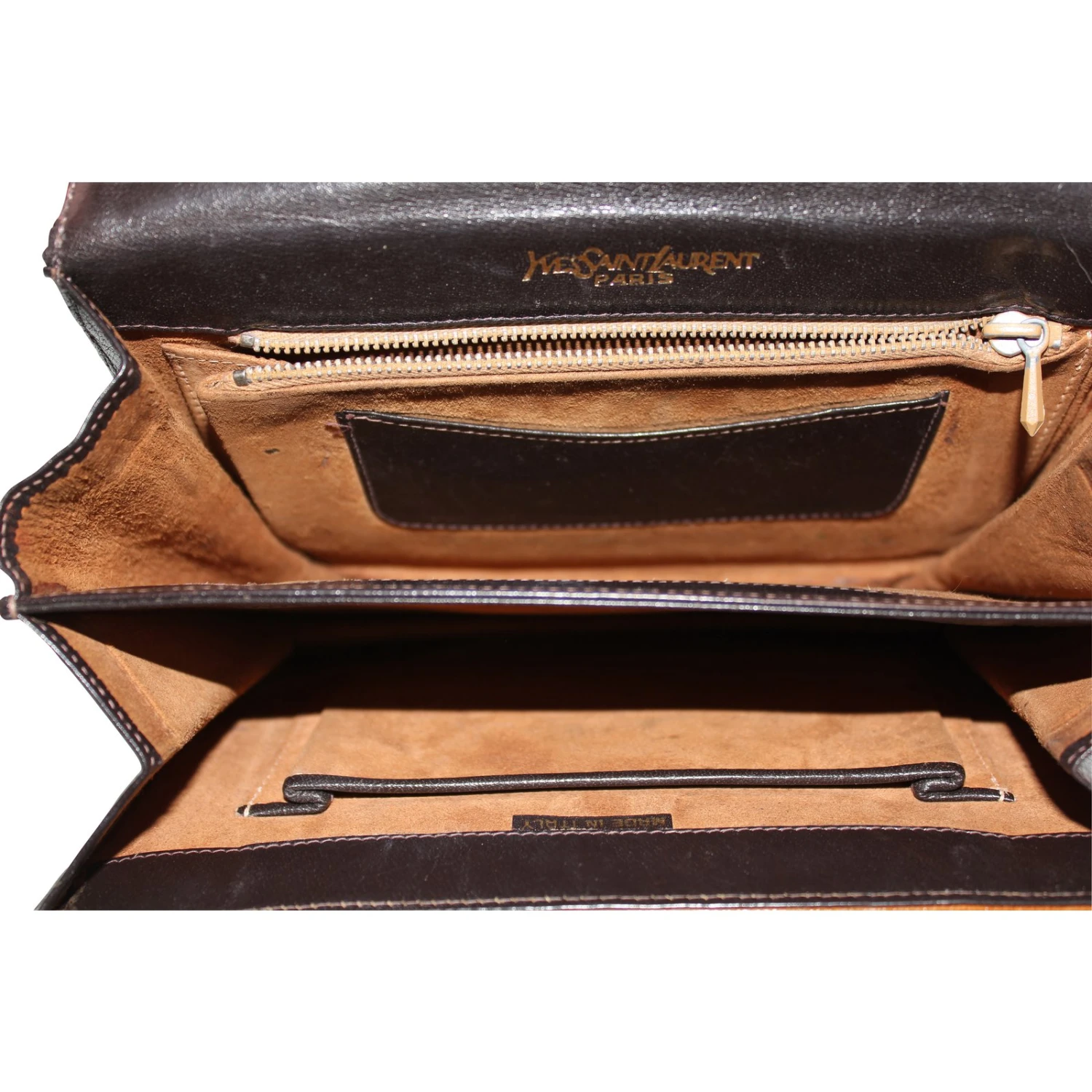 Yves Saint Laurent POCHETTE Marron Caramel 5 Yves Saint Laurent POCHETTE Marron Caramel – Image 3