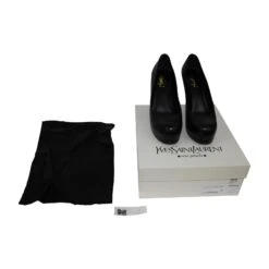 Yves Saint Laurent Escarpins En Cuir Noir -Yves Saint Laurent 5038 4