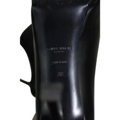 Yves Saint Laurent Escarpins En Cuir Noir -Yves Saint Laurent 5038 5